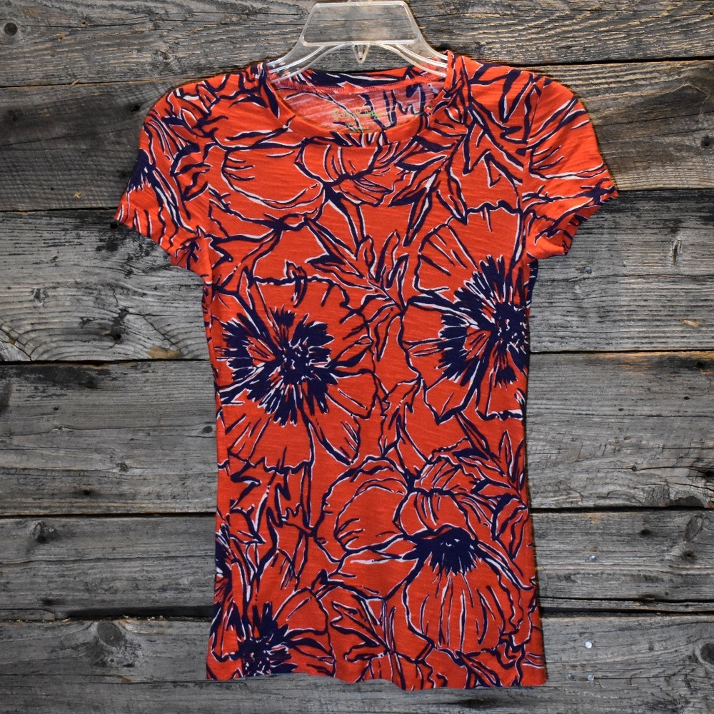 Lilly Pulitzer Lexie Crew Short Sleeve Top XS - Picture 1 of 4